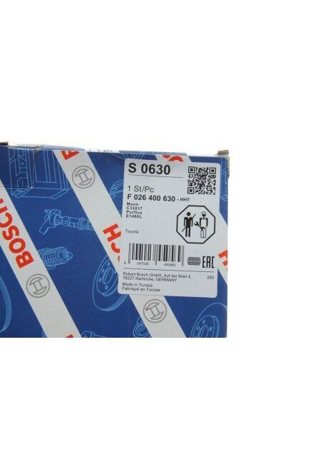 Фильтр повитряний Toyota Hilux VIII 2.4D/2.8D 15 F 026 400 630 (opt-om) Bosch (366275301)