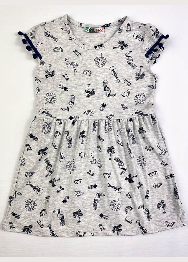 Серое летьнее платье для девочки Paty Kids (325905757)