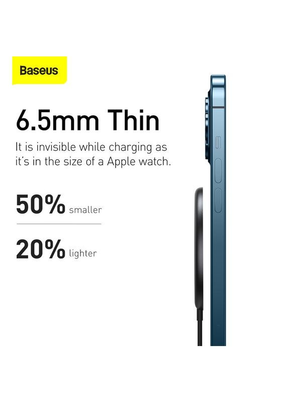 БЗУ Simple Mini Magnetic (suit for Iphone 12 with TypeC cable 1.5m) белое Baseus (279554940)