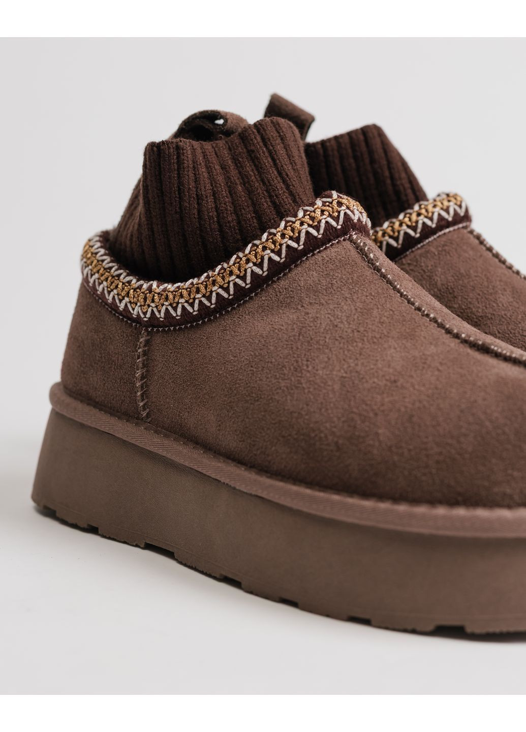 Угги с носком замша шерсть Suny Liana (362090602)