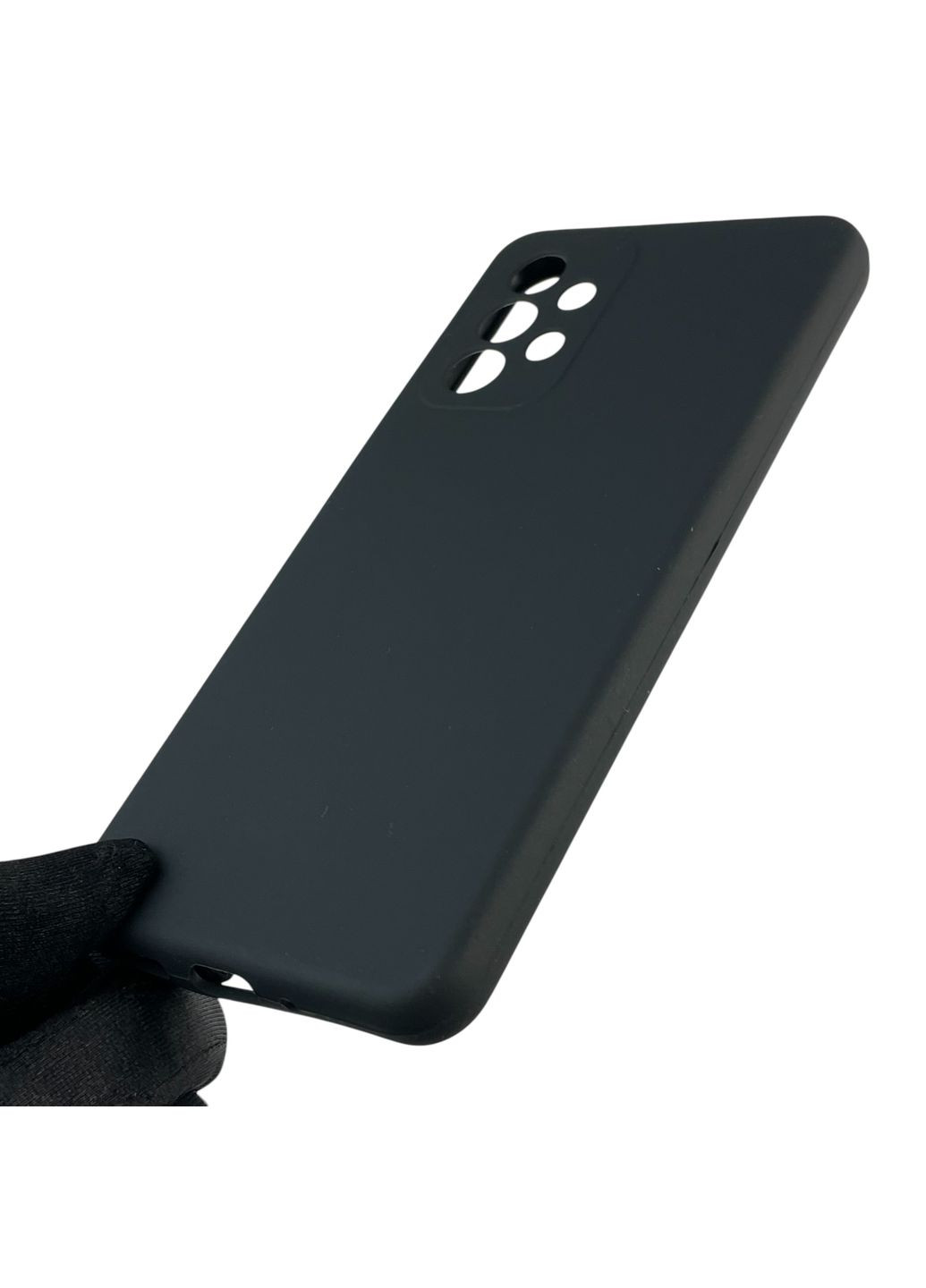 Чохол для Galaxy A33 5G (SM-A336) силіконовий з мікрофіброю нековзний на самсунг а33 5г чорний Samsung (366390219)