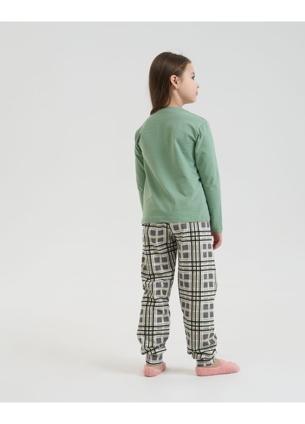 Зеленая пижама на девочку-подростка пингвины Nicoletta