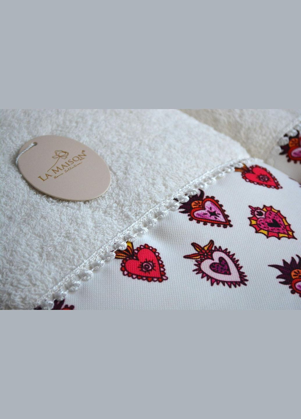 Подарунковий набір рушників La, 3 шт. з ароматом Beth Maison білий