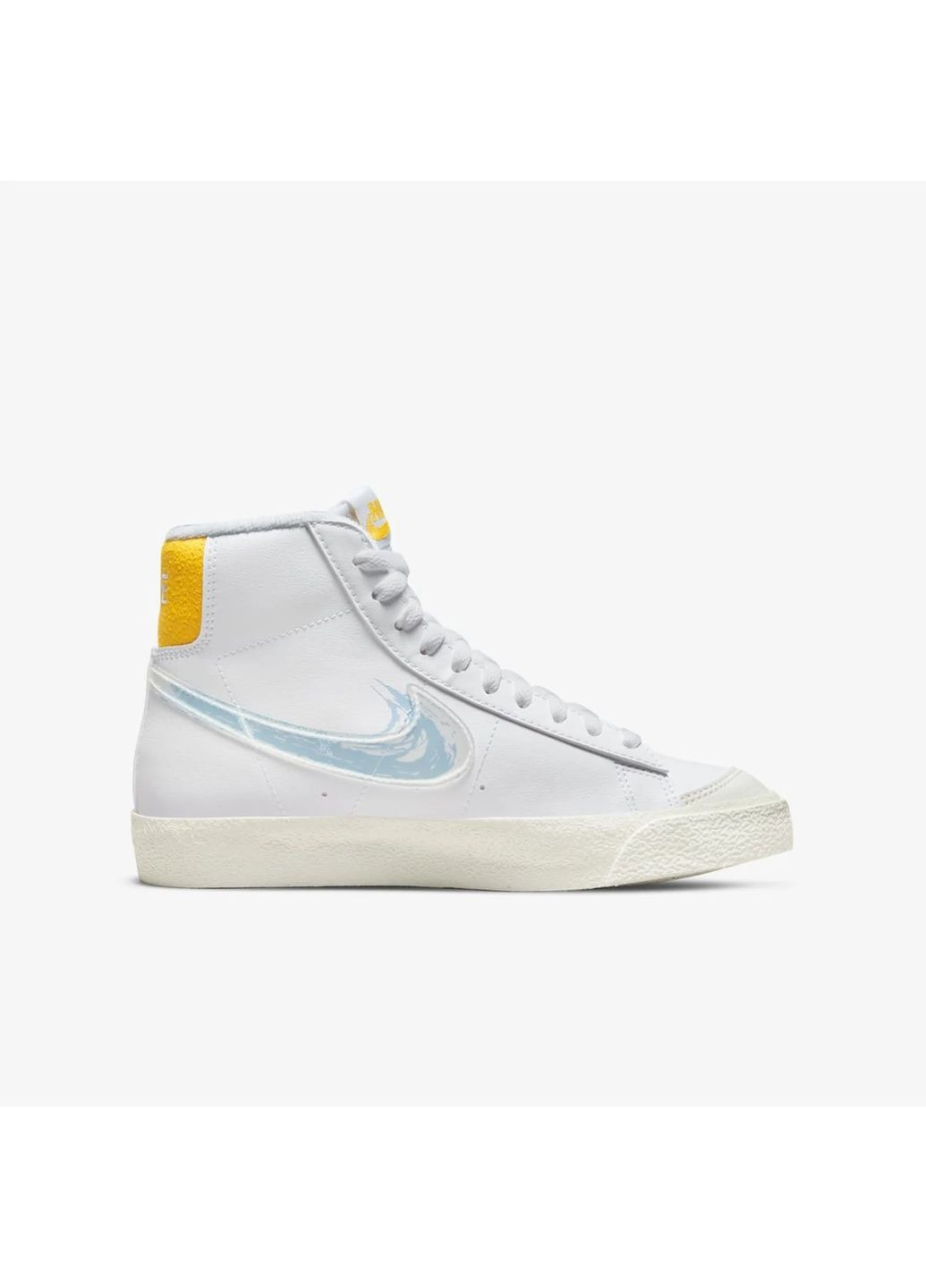 Кроссовки женские Blazer Mid 77 Gs White Dx3070-100 Nike белые (364837366)