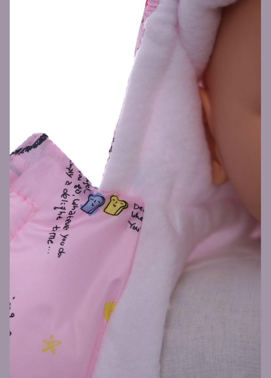 Человечек на флисе для девочки с Мишкой розовый 74 см (37587) BABYKROHA (297197943)