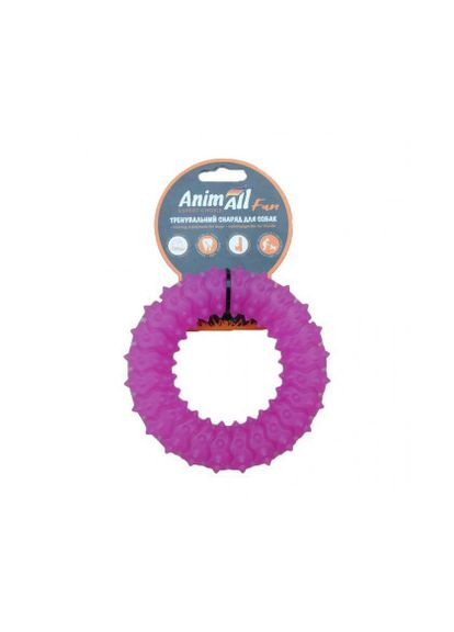 Игрушка Fun кольцо с шипами, фиолетовый, 12 см AnimAll (278309065)
