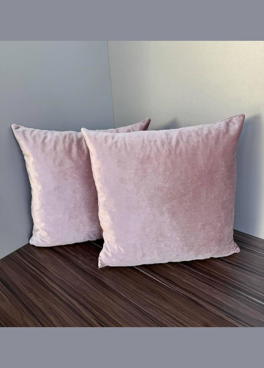 Декоративна подушка квадратна 2 шт. см Рожевий (П4К-podushka-002-010) No Brand (306633434)