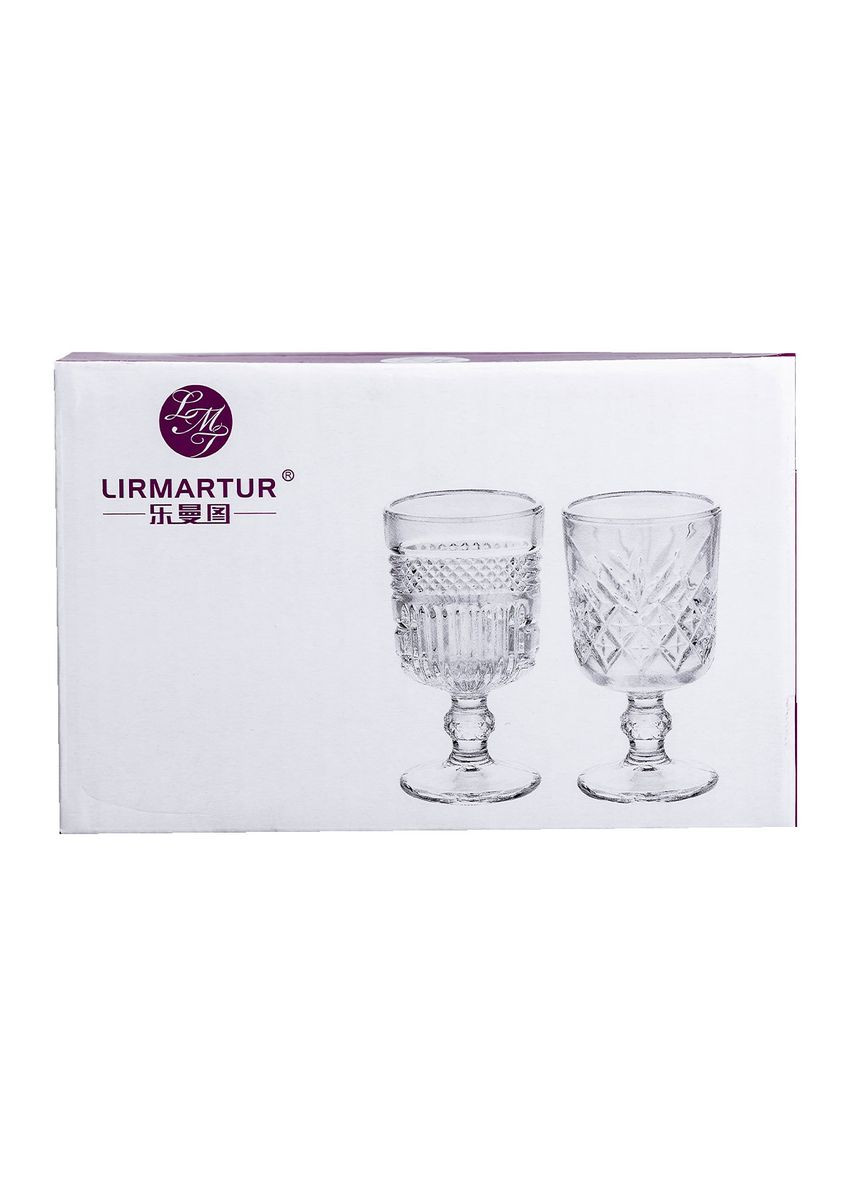 Набір чарок на ніжці 6 шт 60 мл скляні чарки для горілки, настоянки HP-YH-42 Yiwu (353501979)