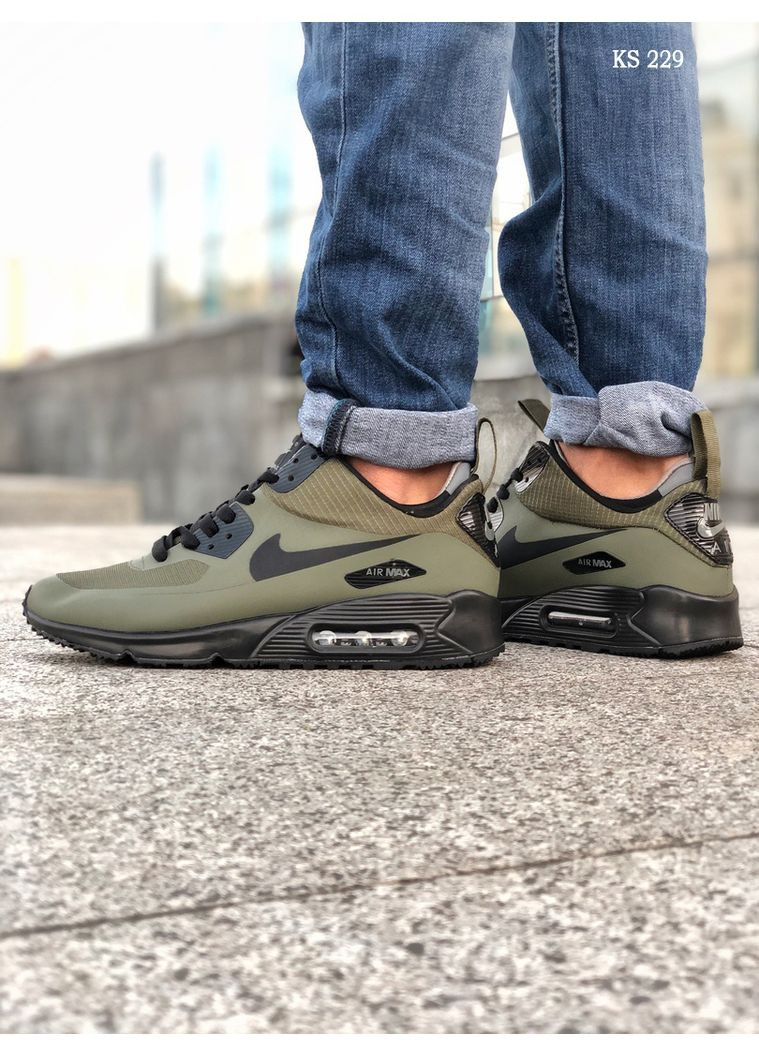 КРОСІВКИ ЖІНОЧІ NIKE AIR MAX 90 GREEN НАЙК АІР МАКС 90 No Brand сірі демісезони (367171378)