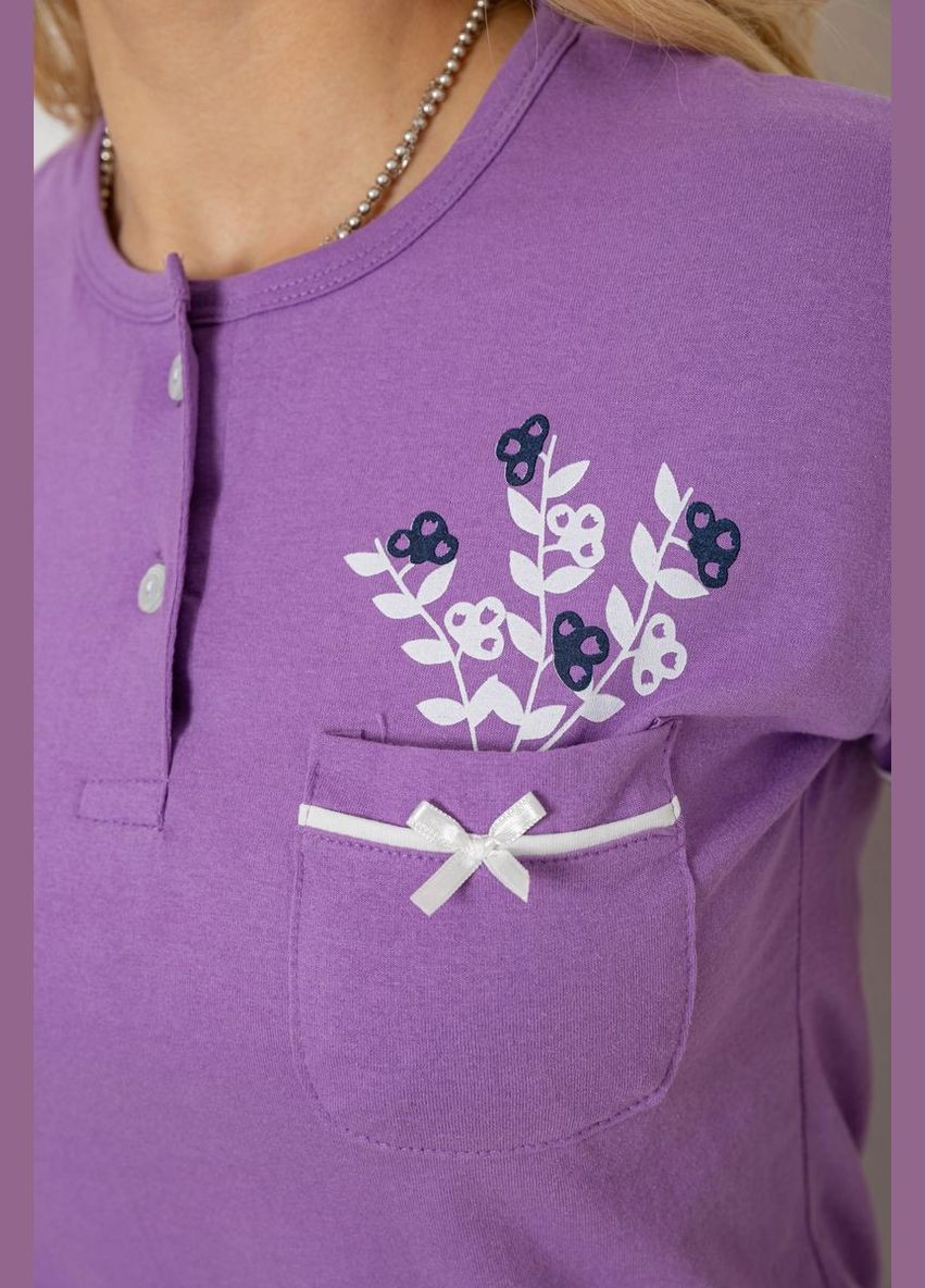 Бузкова піжама жіноча з принтом Fawn 243R9227