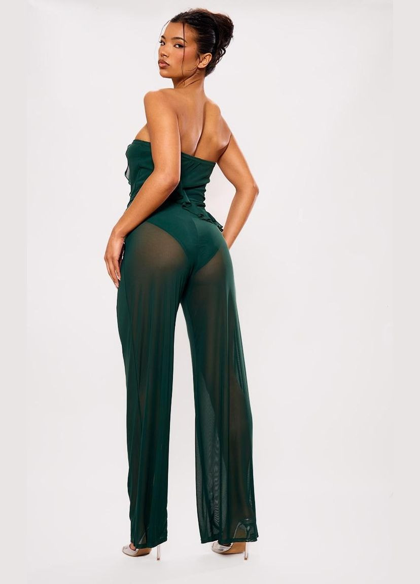 Комбинезон PrettyLittleThing изумрудный