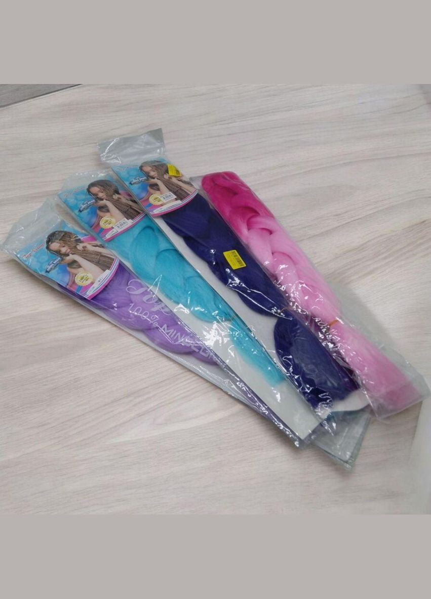 Канекалон детский коса для волос голубой 60 см (MS24-3-256) MIC (362427461)