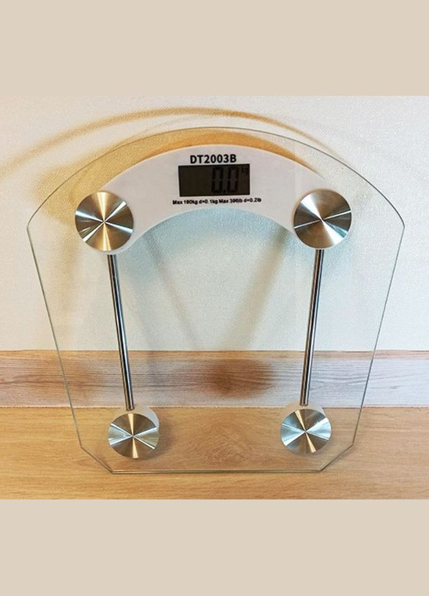 Ваги електронні D&T Smart DT-2003B квадратні підлогові скляні до 180 кг домашні для зважування No Brand (317169996)