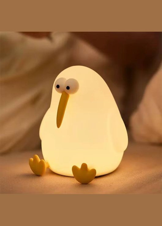 Нічник дитячий силіконовий Ківі м'який сенсорний з акумулятором (S03) No Brand (331738154)