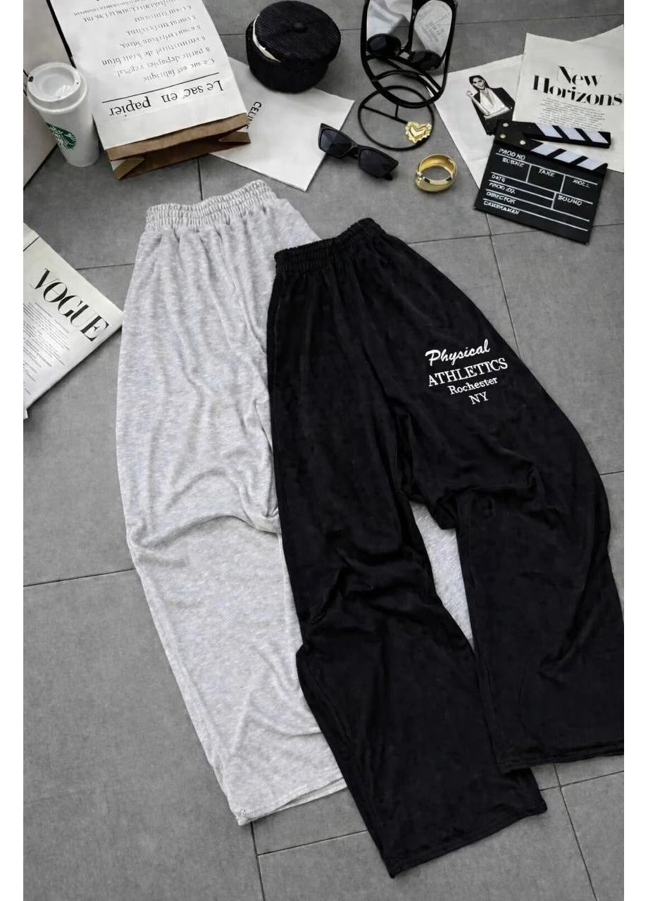 Женские спортивные штаны oversize с вышивкой No Brand (385803019)