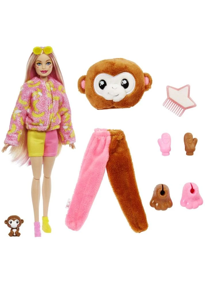 Лялька "Cutie Reveal" серії "Друзі з джунглів" — мавпочка (HKR01) Barbie (290841355)
