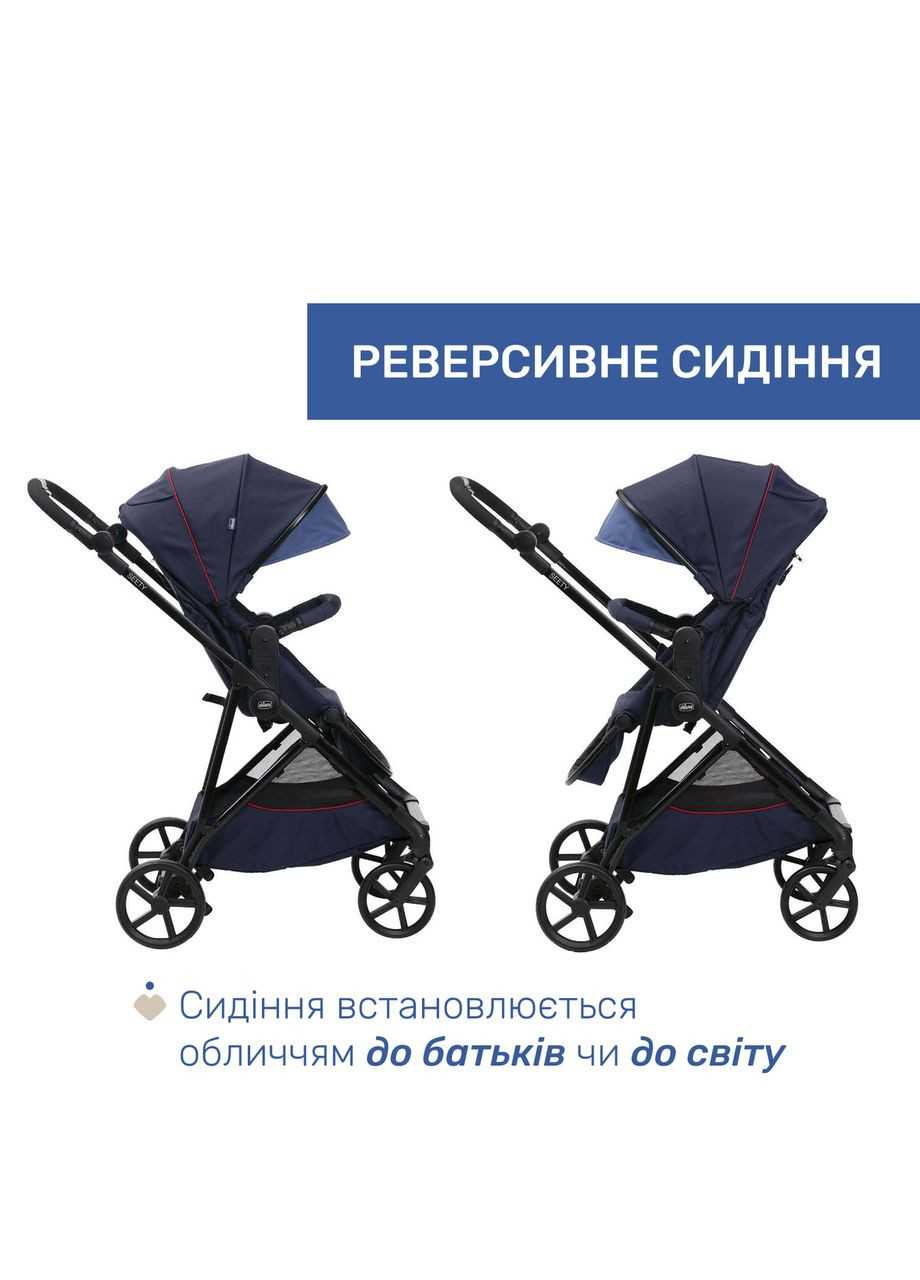 Коляска 2 в 1 Seety, синя (87097.79.01) Chicco (341321550)