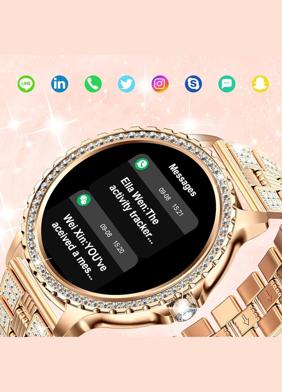 Смартчасы женские Smart Fitonme Gold с тонометром Smart Watch (293942400)