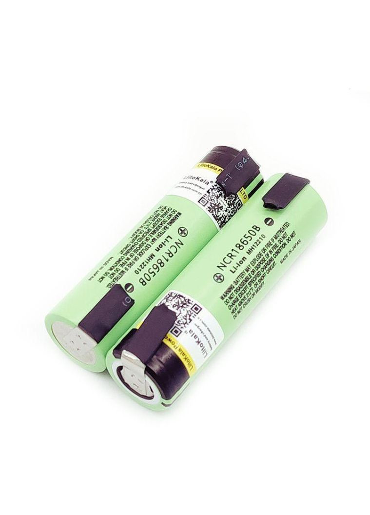 Аккумулятор с никелевыми контактами Panasonic NCR18650B 3400mAh 3.7V (с напайками) LiitoKala (335835114)