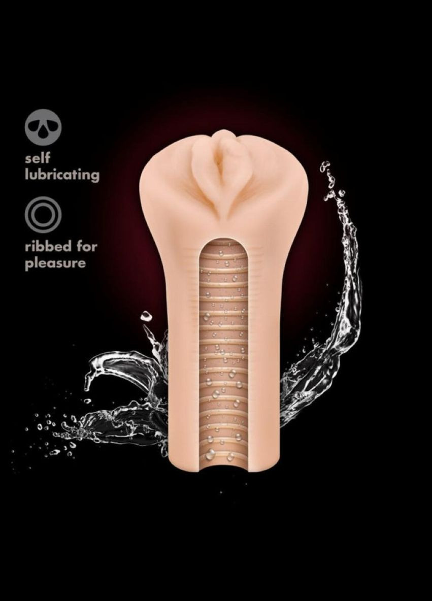 Мастурбатор с вибропулей M For Men Veronika реалистичный, 7.6 см х 16.5 см Blush (303890696)