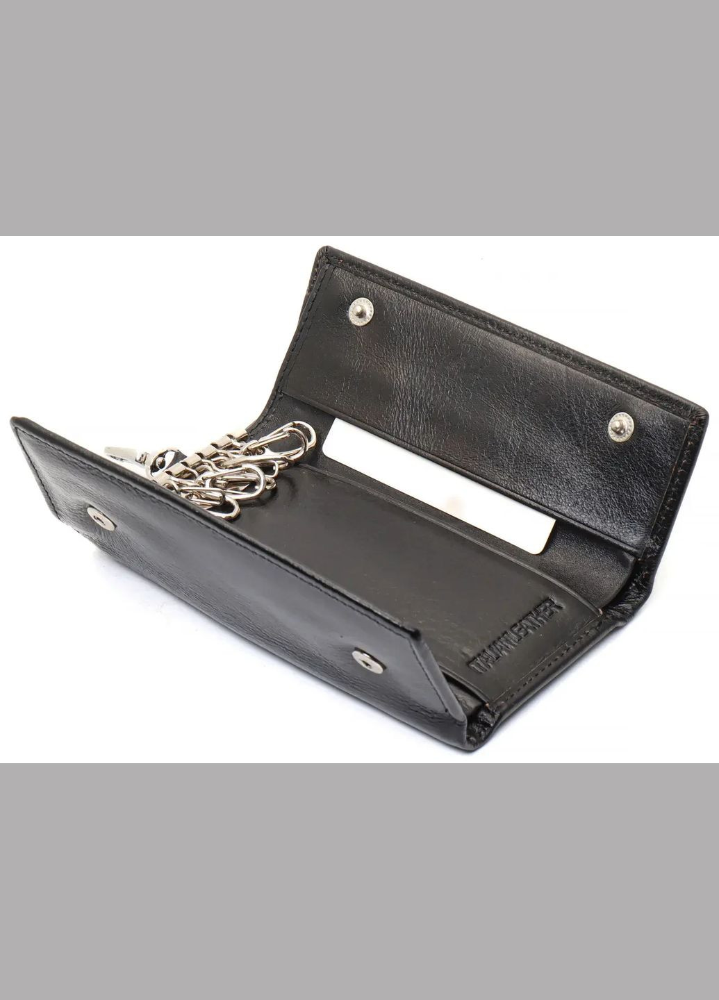 Черная ключница из натуральной кожи с отделением для денег B416 st leather (341309264)