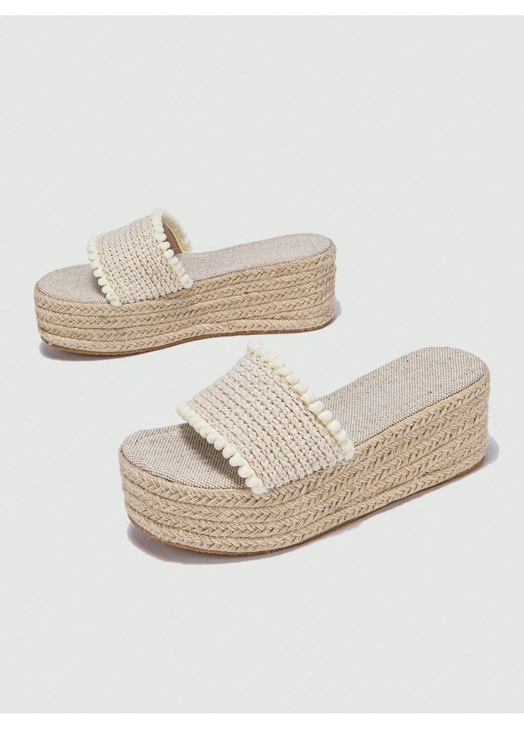 Бежевые босоножки SHEIN