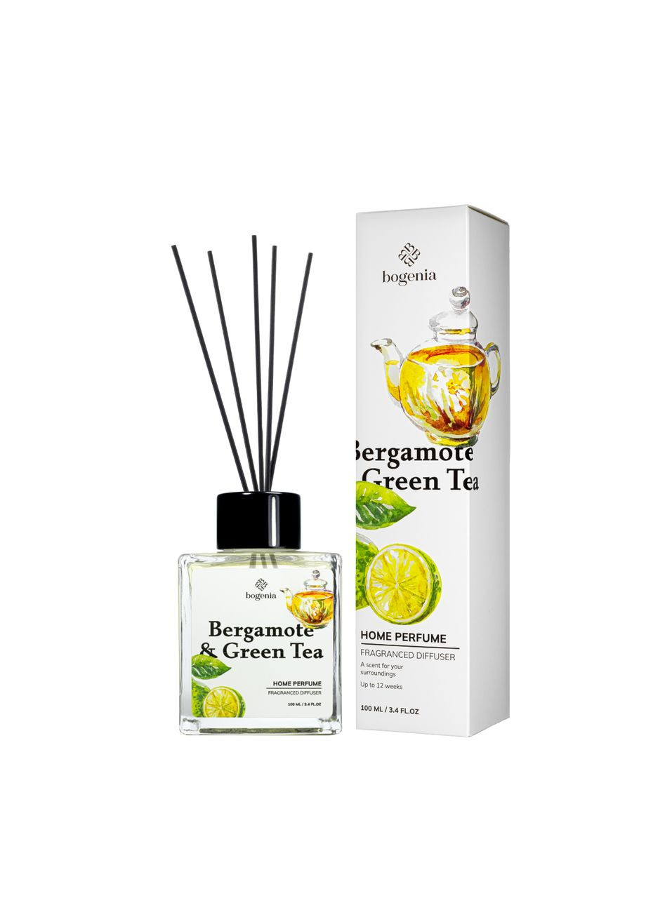Аромадифузор для дому Bergamote & Green Tea парфумований BG360.005, 100 мл Bogenia (302728154)
