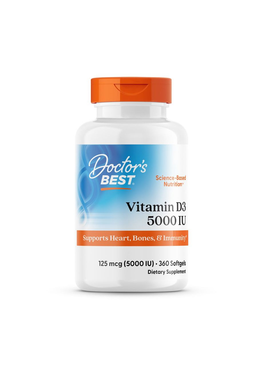 Вітамін Д3 5000 Doctors Best Vitamin D3 360 капс Doctor's Best (357339647)
