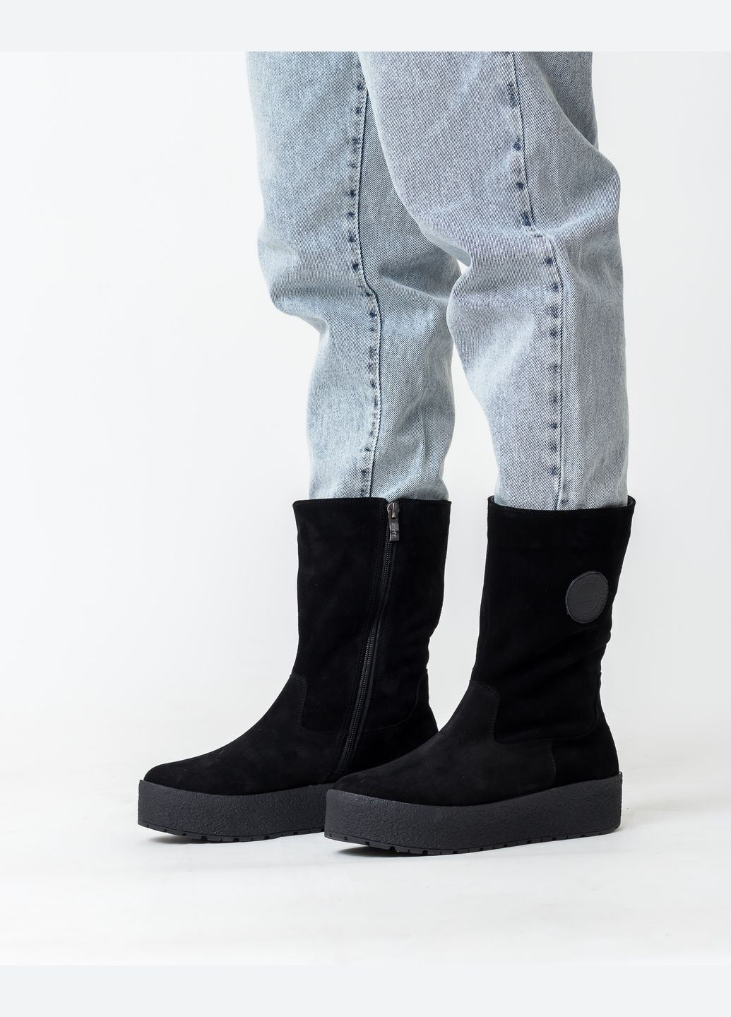 Зимние ботинки (1116цп) Zlett из натуральной замши