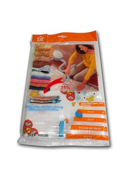 3шт Вакуумні пакети для зберігання одягу 70*100 XIFU (364289903)