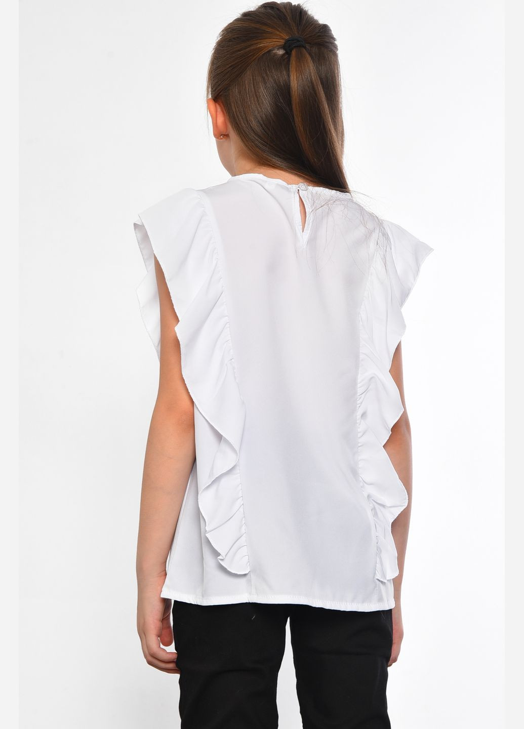 Блуза дитяча для дівчинки білого кольору Let's Shop (297948904)