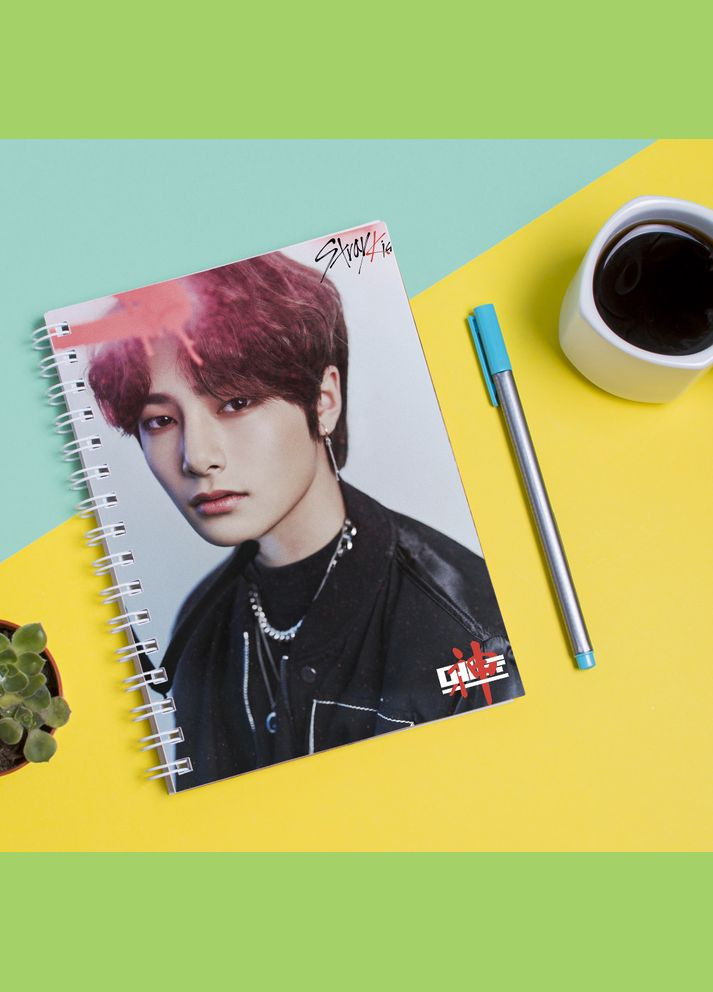 Скетчбук для рисования с принтом Sketchbook (блокнот) Группа Stray Kids Ян Чон Ин Yang Jeong In группы Кавун блокнот для малювання (316132782)
