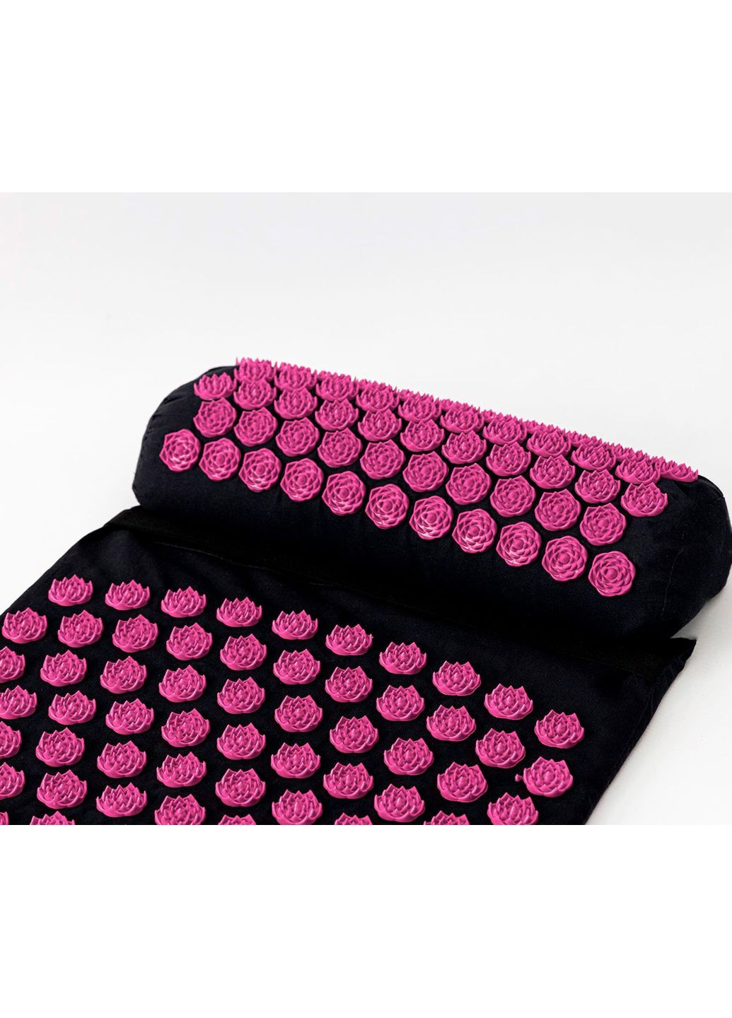 Масажний килимок Аплікатор Кузнєцова + валик масажер для спини/шиї/голови Lotus Mat EcoPro (apl-022) OSPORT (369976392)