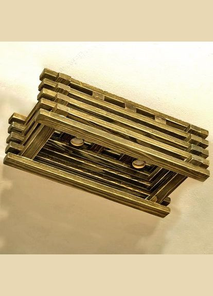 Підвісний світильник з дерева Алакорі мускат (ЛЮС-003007) No Brand (328080731)