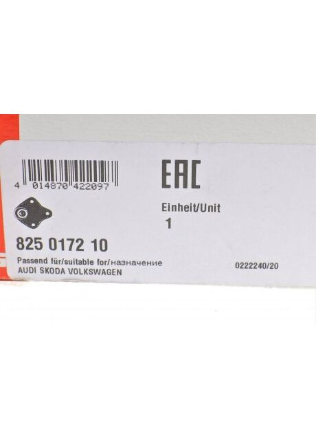Опора шаровая AUDI, SEAT, SKODA, VW (Старый номер 915746)(Пр-во ) 825 0172 10 FAG (366204708)