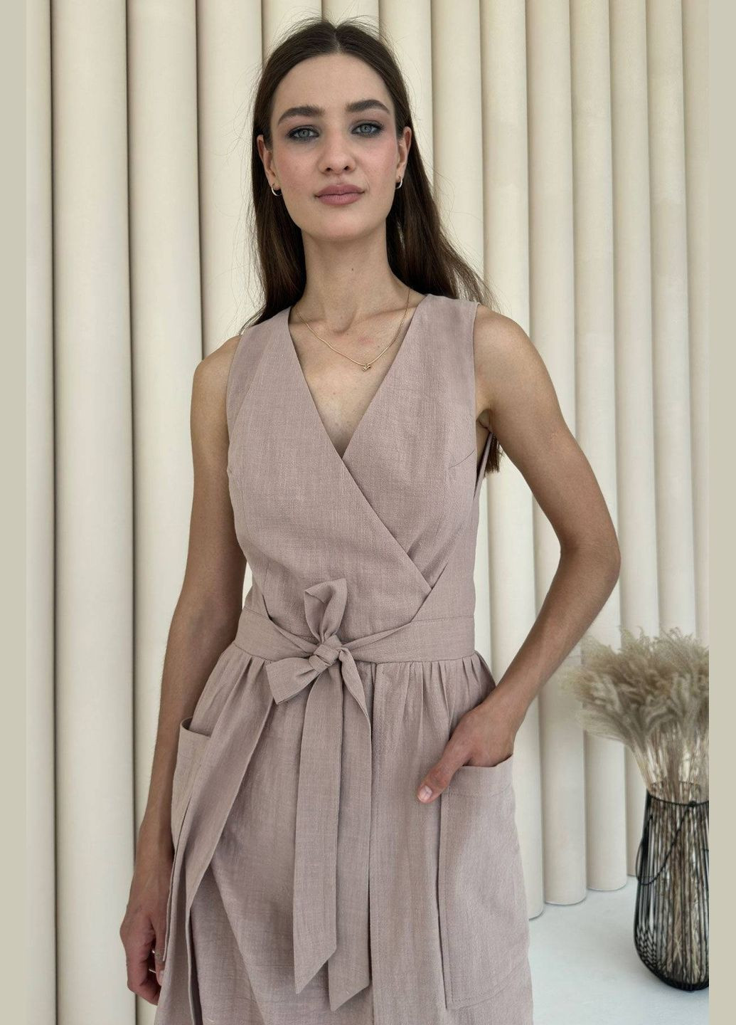 Бежева повсякденний сукня Nenka однотонна