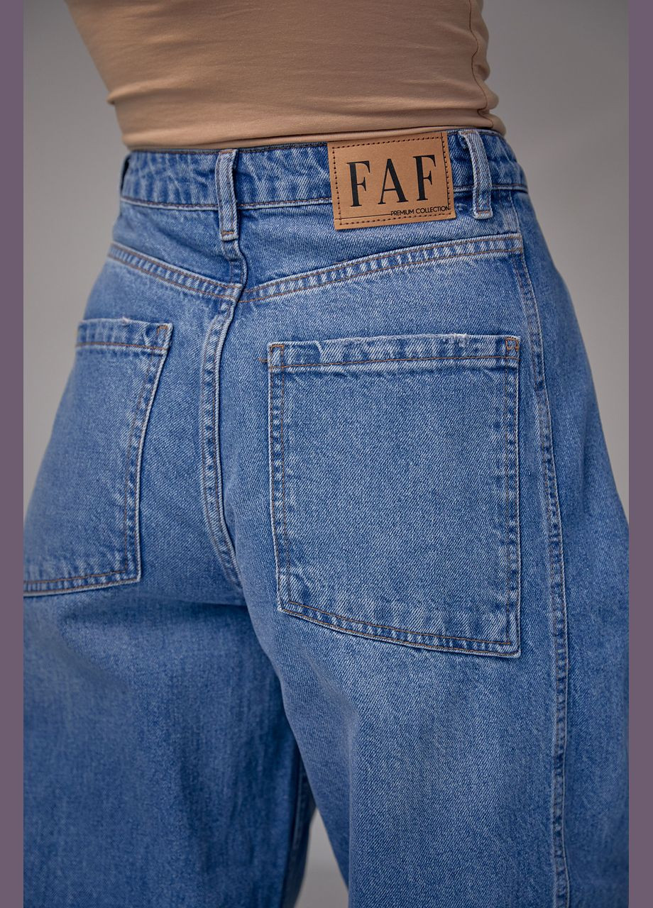 Женские широкие джинсы baggy Lurex - (279148337)
