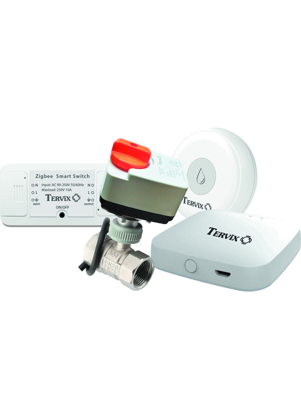 Система защиты от потопа для умного дома Pro Line ZigBee Water Stop Premium на 1 трубу 3/4" (4912622) Tervix (338564932)