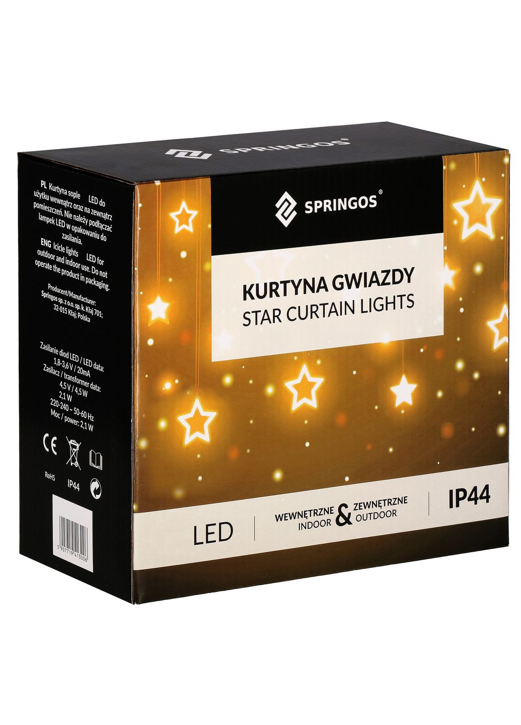 Гирлянда бахрома уличная (наружная) 2 м 138 LED Mix Springos CL4017 (340459310)