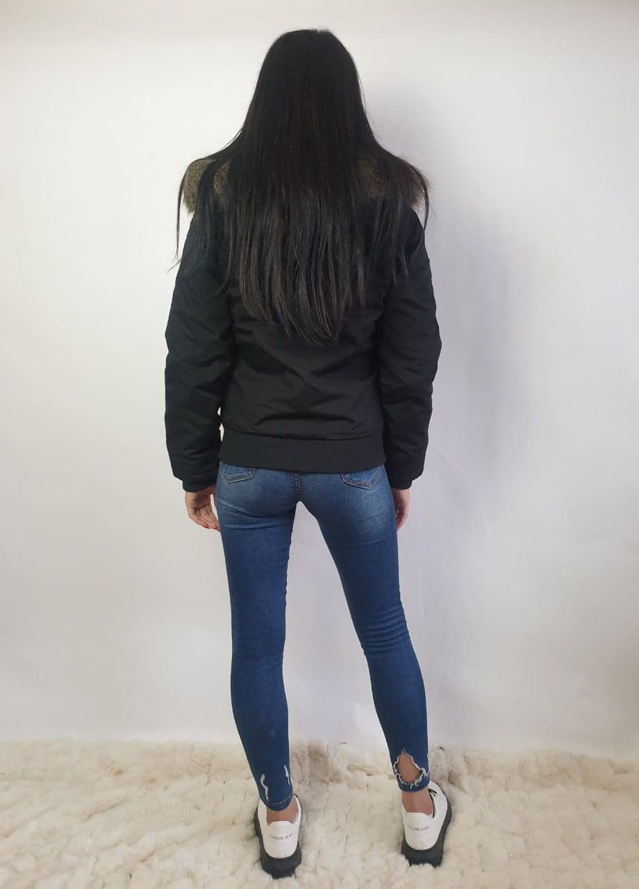 Чорна демісезонна куртка u3jka4elf5 чорний Element