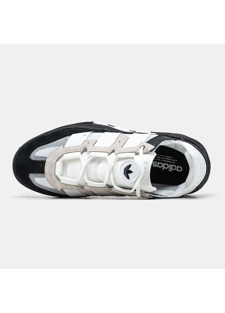 Чорні Осінні кросівки чоловічі adidas niteball black white v4 адідас найтбол No Brand
