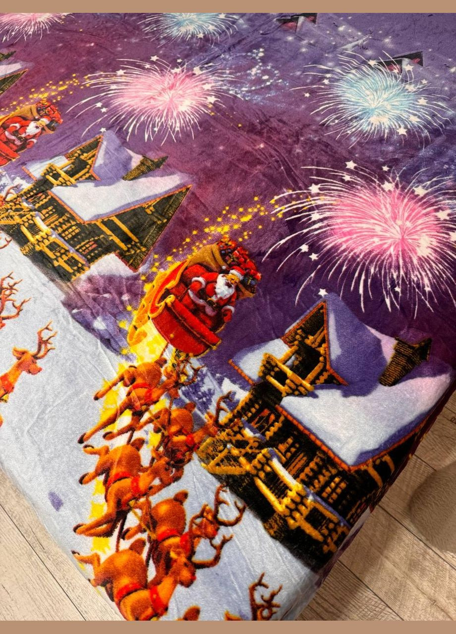 Плед флісовий 200х220 см Фіолетовий (П4К-al-ng-pled-008) No Brand (308755162)