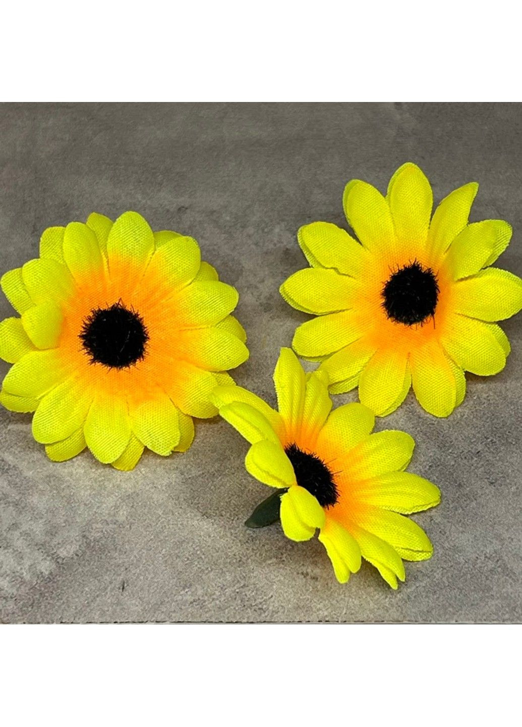 Бутон цветка (головка) "Подсолнечник", ~4 см, желтый, арт 018581, 1 шт No Brand (341307558)