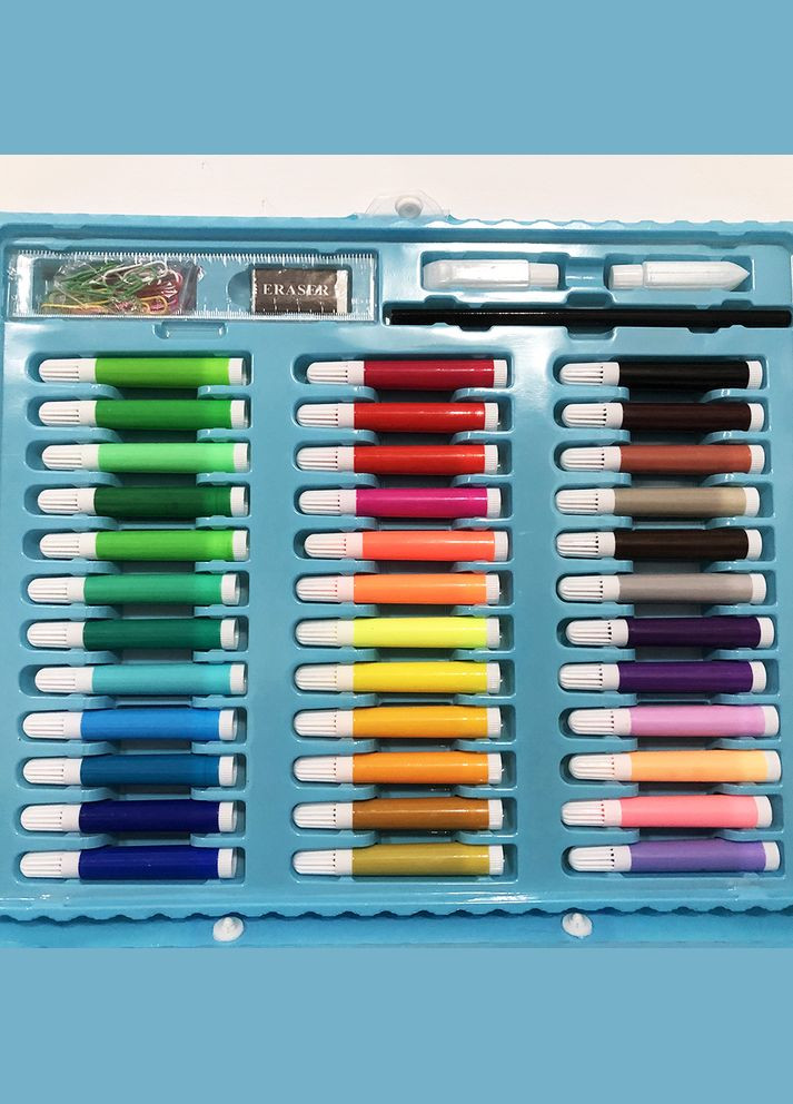 Художній набір валіза для творчості блакитний No Brand (325686422)