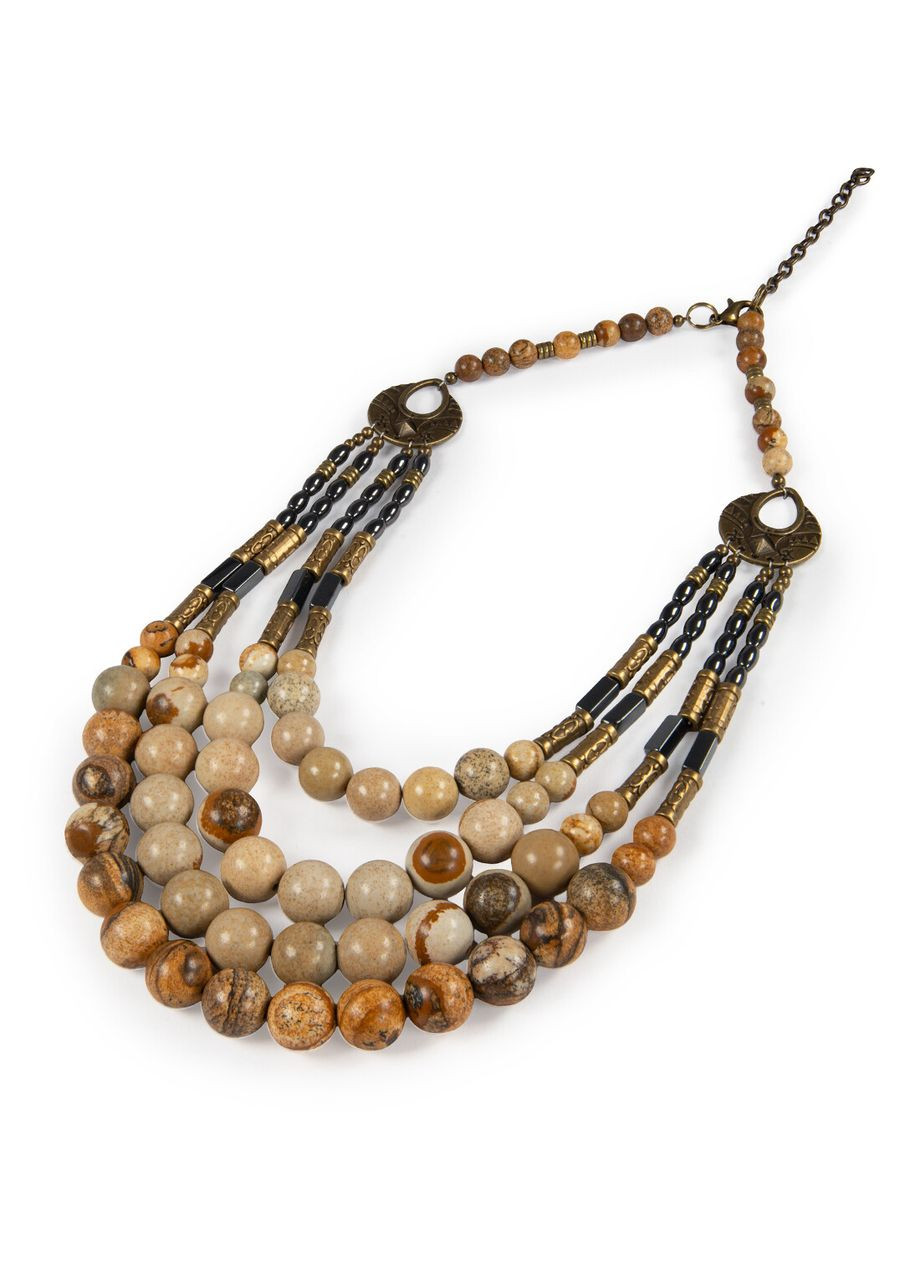 Намисто "Даміра" Яшма, Гематит Fursa fashion (362138694)