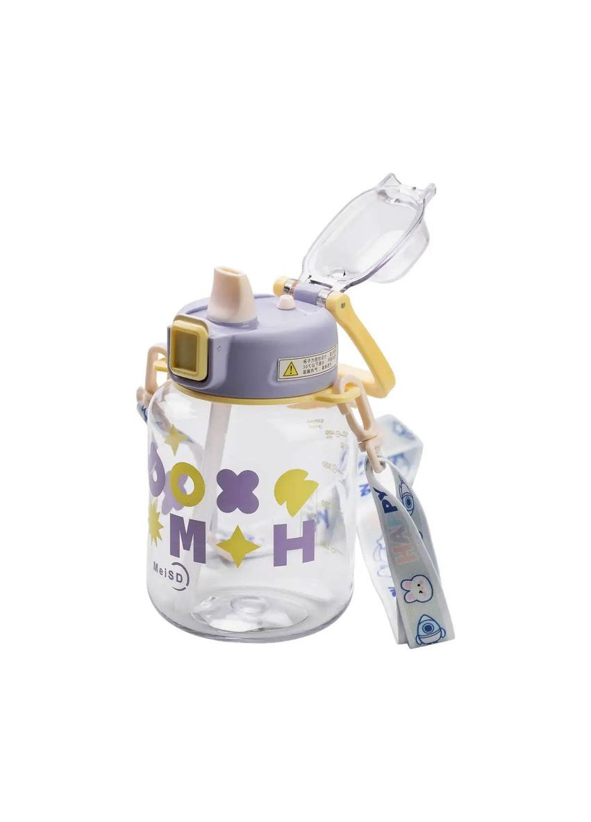 Бутылка для воды Gucgres детская 650 мл на фиолетовой ремешке HP-14-43V Yiwu (346263620)