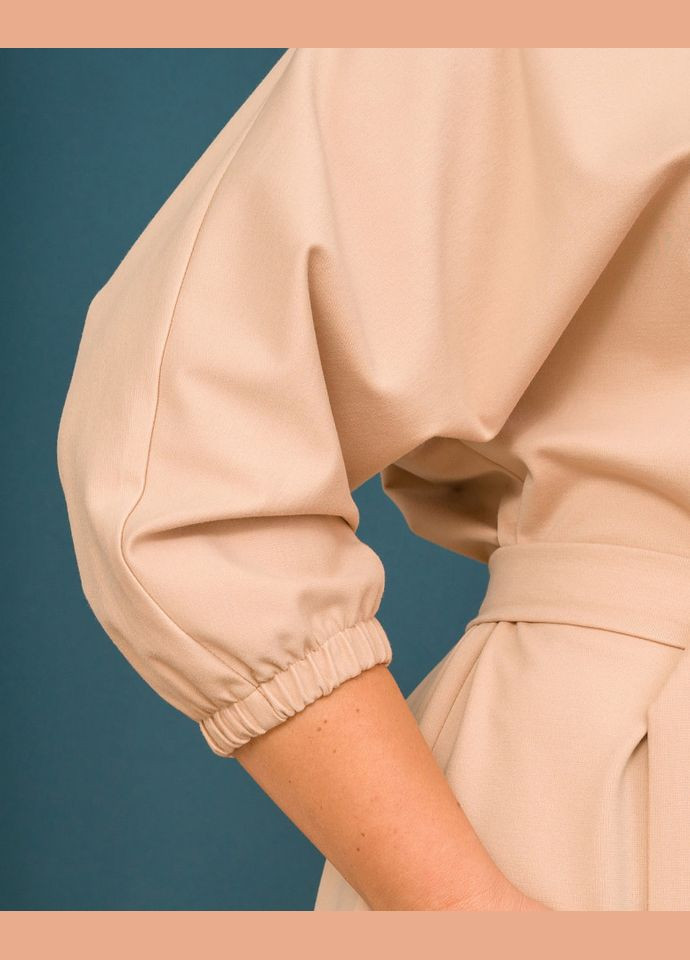 Бежевое платье 14532-4 Alenka Plus