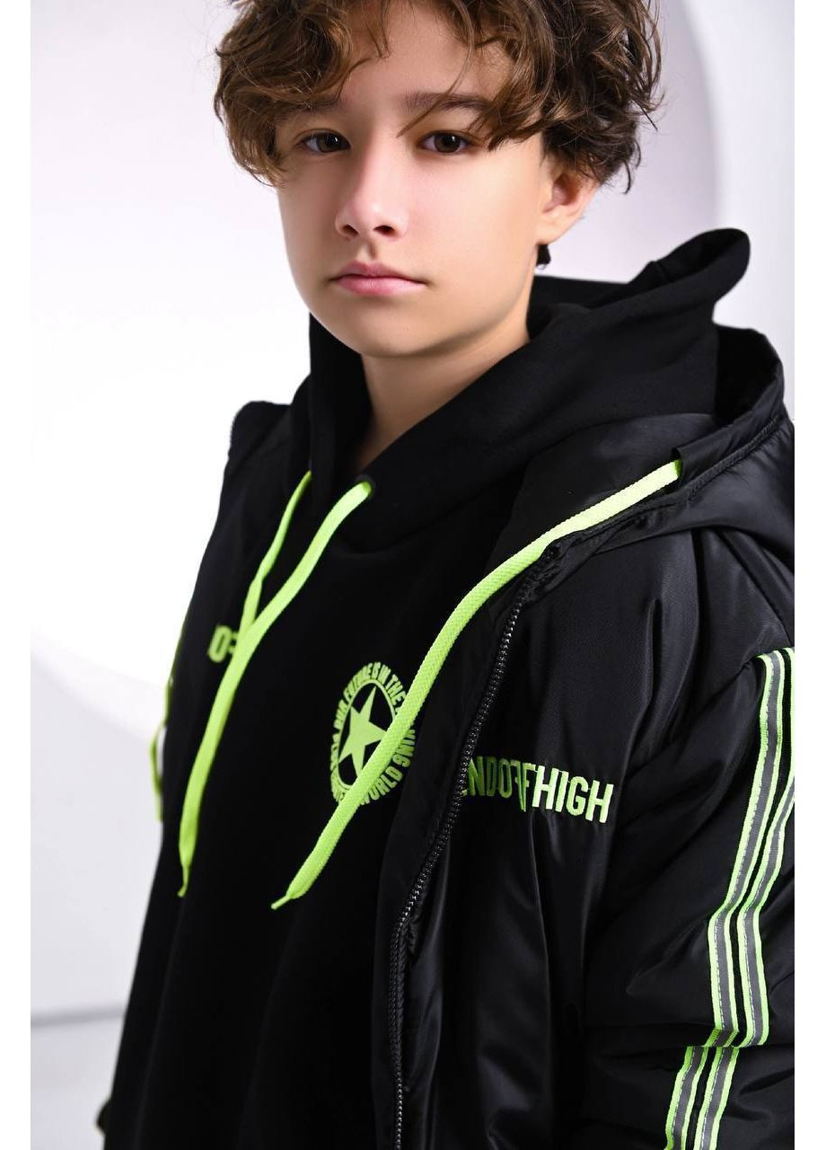 Подростковый костюм тройка со светоотражающими лентами ЗАМЕРЫ В ОПИСАНИИ GD/GL Модний простір (370146865)