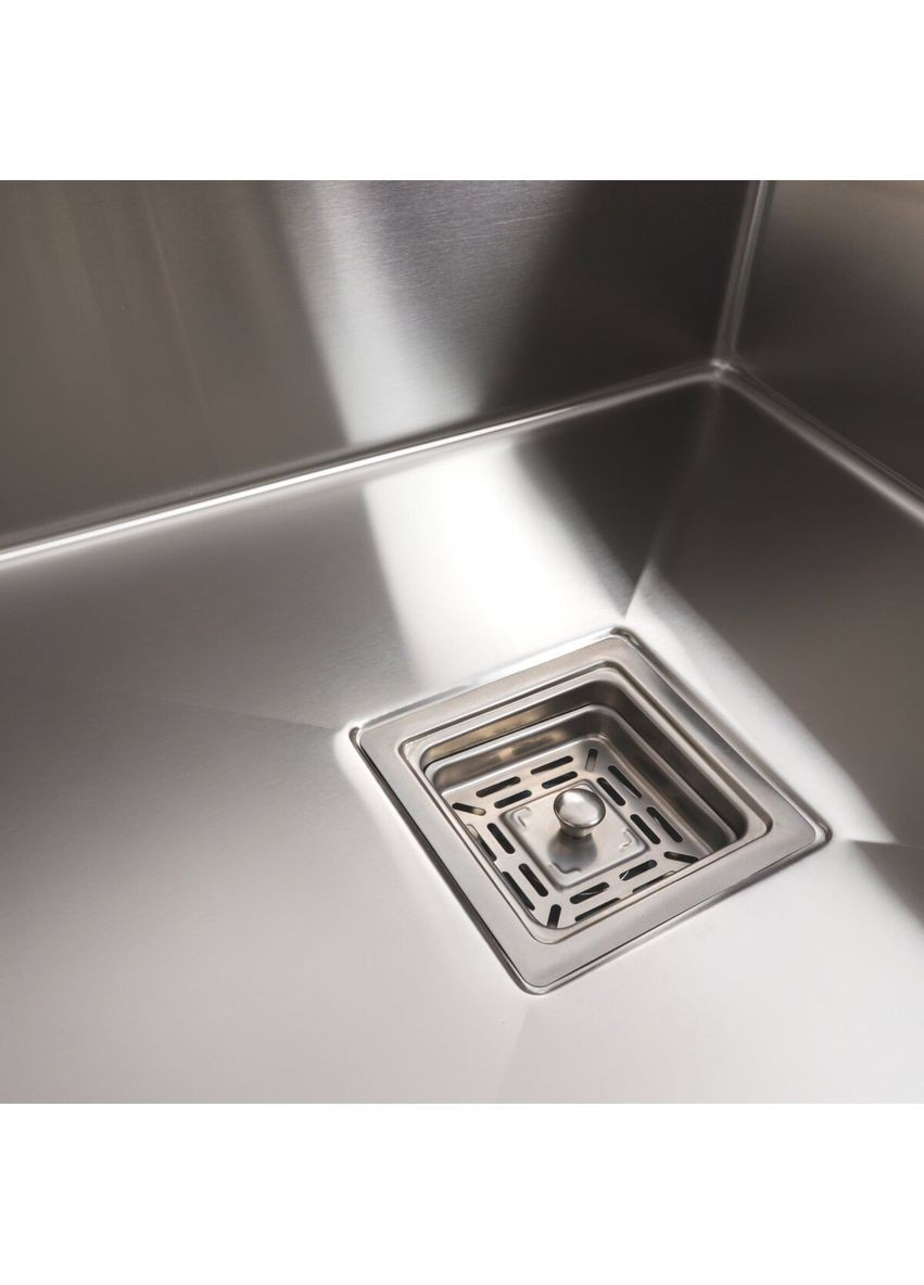 Кухонна мийка 78*50С R нержавійка Handmade (поглиблена полиця, 3.0/1.0 мм) Platinum (336938578)