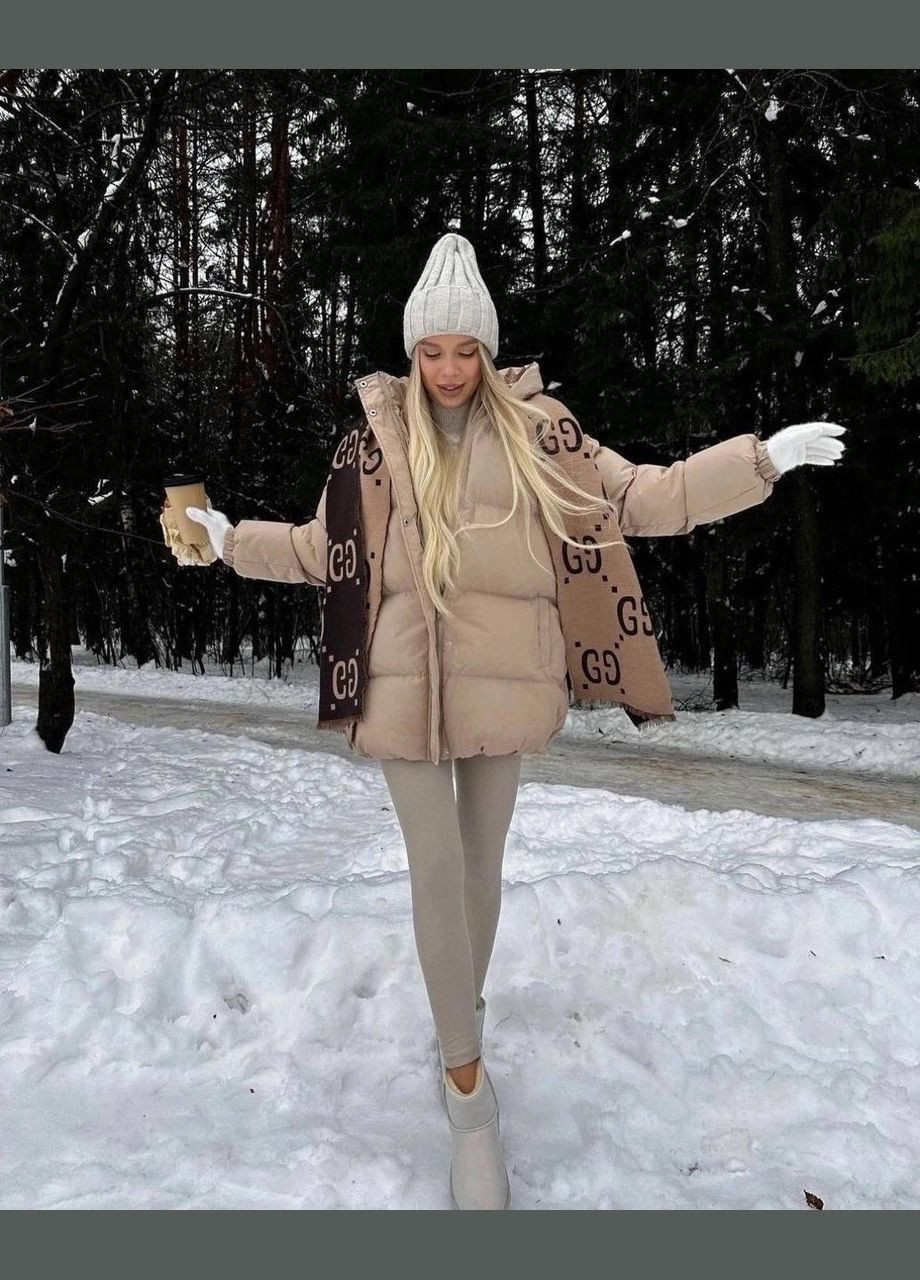 Бежева зимня куртка Україна UMButik